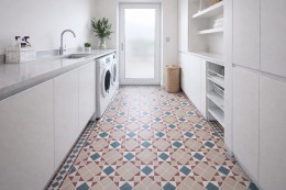 	Donard Victorian Porcelain Beige Panel Floor Tile 285x285mm