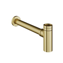 Minimalist Basin Bottle Trap Brushed Brass 32mm