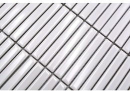 Kit-Kat Gloss White Porcelain Stick Mosaic 282x308mm