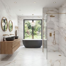 	Infinity Calacatta Gold Natural Porcelain Floor and Wall Tile 600x1200mm