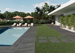 Delmare Dark Grey Outdoor Tile 595x900x20mm