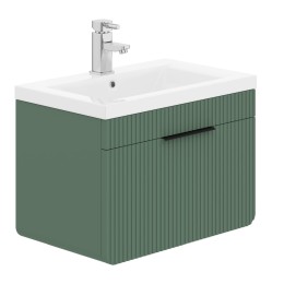 Impressions 60cm 1 DrawerBasin Vanity Unit Labrador Green