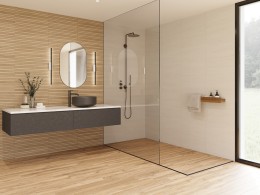 Tokyo Slatwood Natural Ceramic Wall Tile 310x610mm