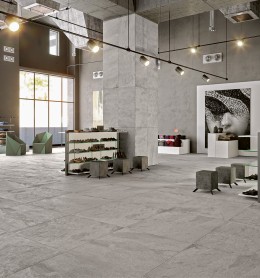 Bedrock Fog Rectified Porcelain Floor and Wall Tile 600x1200mm