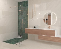 Touchstone Ivory Matt Polished Porcelain Wall and Floor Tile 450x900mm
