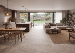 Lifestyle Hallway Cloakroom Utility Room Living Dining Bathroom with Hardwick White Natural Matt Porcelain Floor and Wall Tile