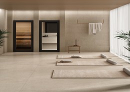 Lifestyle Hallway Cloakroom Utility Room Living Dining Bathroom with Fossil Rectangle Brick Matt Porcelain Wall and Floor