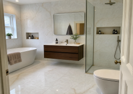 Gemstone White Polished Porcelain Floor and Wall Tile 600x1200mm