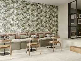 Enchant Foliage Leaf Décor Ceramic Wall Tile 350x1000mm