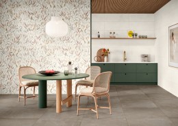 Enchant Willow Leaf Decor Ceramic Wall Tile 300x1000mm