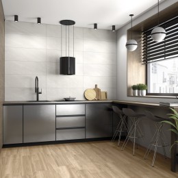 Bliss White Ceramic Wall Tile 300x900mm