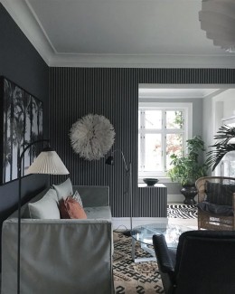 Farrow & Ball Wallpaper Closet Stripe 351