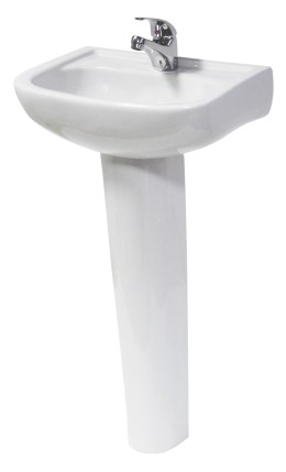 Olympus 45cm 2 Taphole Cloak Room Basin 