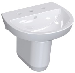 Eclipse 50cm 1 Taphole Wash Basin 