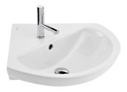 Eclipse 50cm 1 Taphole Corner Wash Basin 