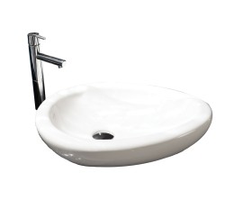 Egg 50cm No Taphole Sit On Basin 