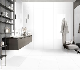 Mystic White Polished Porcelain Wall & Floor Tile 600x600mm