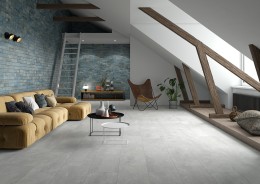 Modern Slate White Rectified Porcelain Wall & Floor Tile 300x600mm