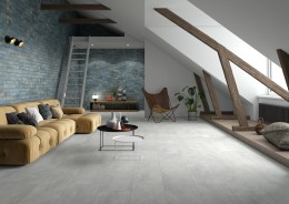 Modern Slate White Rectified Porcelain Wall & Floor Tile 300x600mm