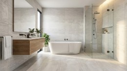 Modern Slate White Rectified Porcelain Wall & Floor Tile 600x1200mm