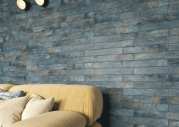 Modern Slate Blue Porcelain Wall & Floor Tile 75x450mm