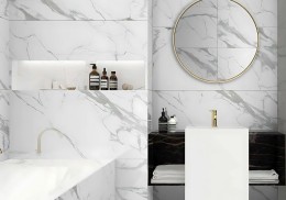 Luxe Imperial Statuario Matt Porcelain Wall & Floor Tile 600x1200mm