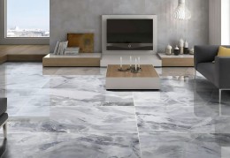 Luxe Picaso Grey Gloss Porcelain Wall & Floor Tile 600x1200mm