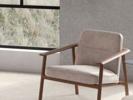 image of Stone Castle Pearl Porcelain Wall & Floor Tile 1000x1000mm used as a floor in a modern living area