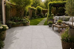 	image of Antique Stone Grey Porcelain Paving 600x900x20mm