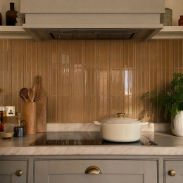 	Promenade Sand 3D Gloss Porcelain Wall & Floor Tile 60x240mm