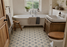 Willowbrook Antoinette Blue Porcelain Wall & Floor Tile 150x150mm