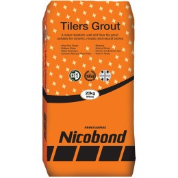 Nicobond Tilers Grout White 20kg