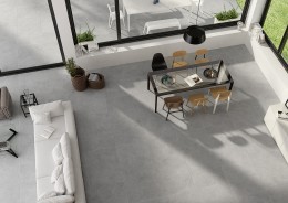 Landscape Mid Grey Rectified Porcelain Floor Tile