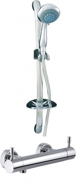 Quadro Thermostatic Shower with Essence Shower Kit