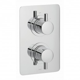 Quadro 2 Outlet, 2 Handle Thermostatic Shower Valve