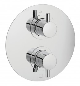 Quadro 2 Outlet, 2 Handle Thermostatic Shower Valve