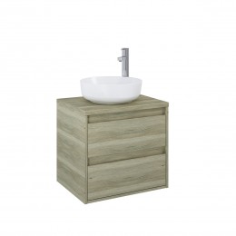 Revival 2 60cm 2 Drawer Basin Unit San Remo Oak Wood Effect