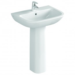 Embrace 45cm 1 taphole Basin and Full Pedestal