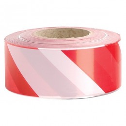 Plastic Barrier Tape Red/White 