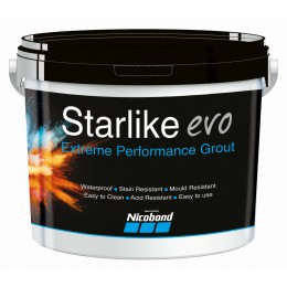 Nicobond Starlike evo Extreme Performance Grout Silver Grey 2.5kg