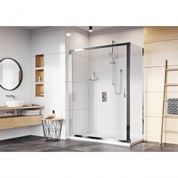 Enhance 8 Plus 1400mm Sliding Door with 800mm Side Panel, Silver