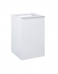 Look Modular Wall Hung Base Unit 40cm 1 Drawer with Basket White Gloss