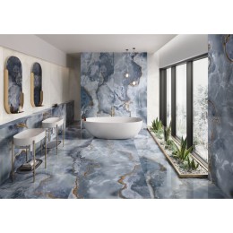 Italian Onyx Blue Natural Porcelain Wall & Floor Tile 600x1200mm