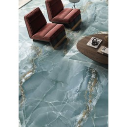 Italian Onyx Turquoise Green Natural Porcelain Wall & Floor Tile 600x1200mm