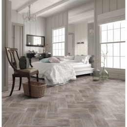 Aspen Wood Gris Ceramic Floor and Wall Tile 200x600mm