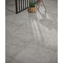 Jura Grey Rectified Porcelain Floor and Wall Tile 590x590mm
