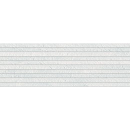 Future Stone White Overlap Decor 300x900mm