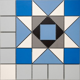 Blenheim Victorian Porcelain Ocean Blue Floor Tile 338x338mm