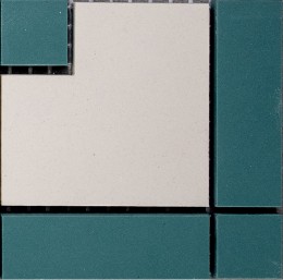 Chatsworth Victorian Porcelain Mint Green Corner Floor Tile 93x93mm