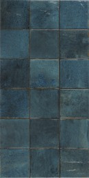 Beaumont Cobalt Blue Sqaures Floor and Wall Tile 300x600mm